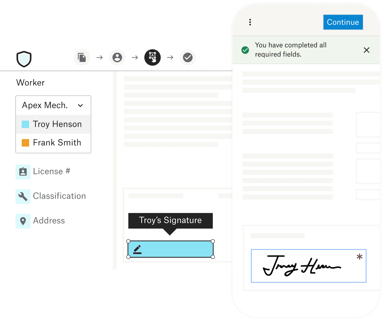 Your renewal form, already filled out